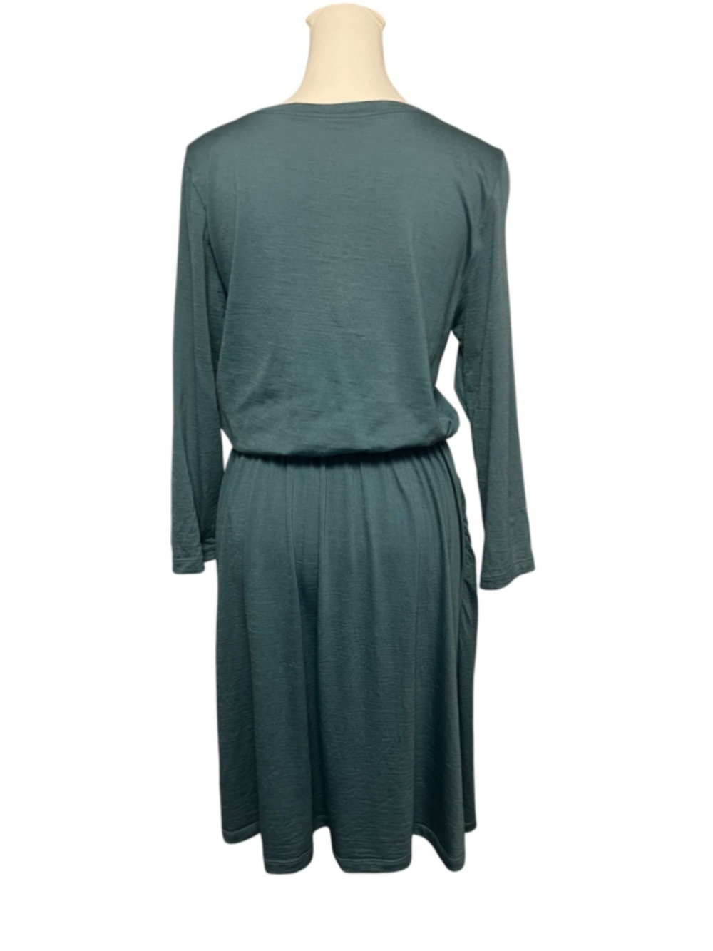 Wool& Teal Fiona 3/4 Sleeve Merino Wool Dress Size Medium - Picture 5 of 6